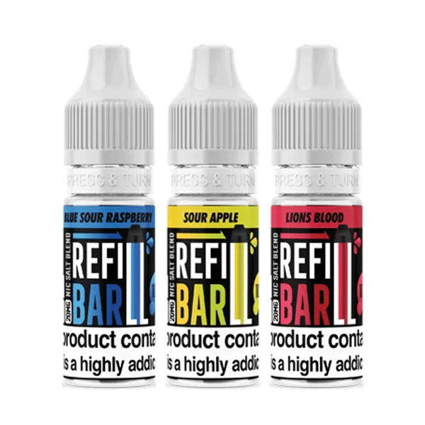 Refill Bar Salts Nic Salts E Liquid Box of 10