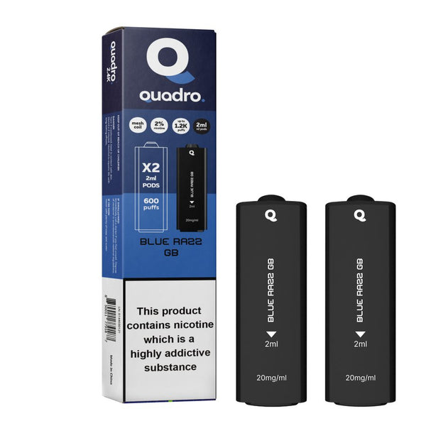 4 in 1 Quadro 2400 Puffs Replacement Pods Box of 5 - #Simbavapeswholesale#