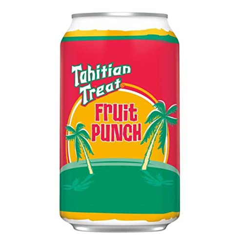 Tahitian Treat Fruit Punch Soda 12oz Cans, 24 Units