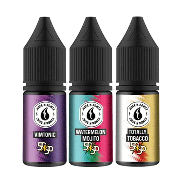 Juice N Power Salts Nic Salt 10ml E liquid Box of 10