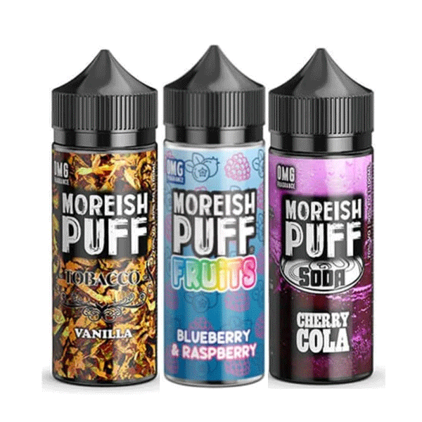 Moreish Puff All Ranges Shortfill E Liquid 100ml