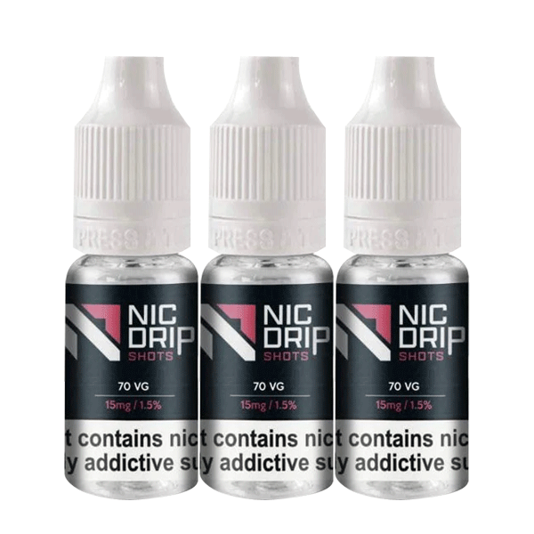 NIC DRIP - 70VG - 15MG - NICOTINE SHOT