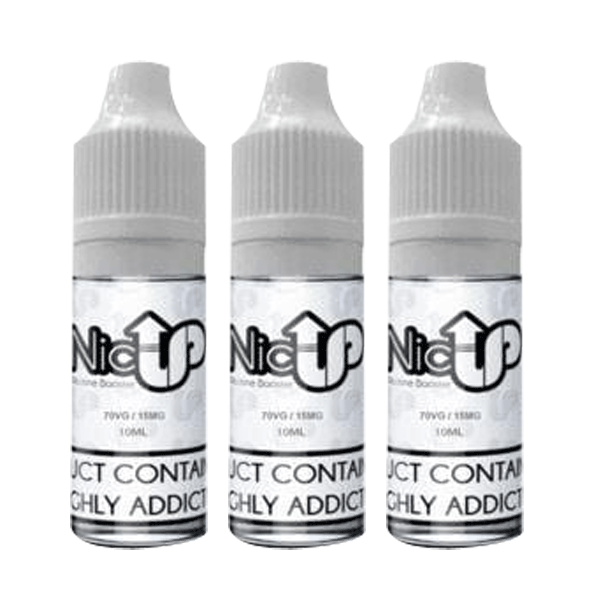 NIC UP - NICOTINE SHOT 15MG 70VG [BOX OF 25]