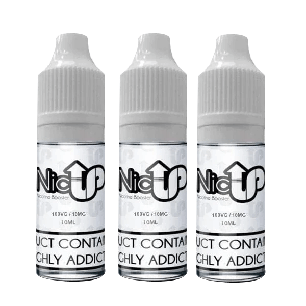 NIC UP - NICOTINE SHOT 18MG 100VG [BOX OF 25]