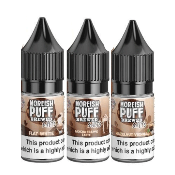 Moreish Puff Brewed Nic Salt ELiquid 10ml Box of 10