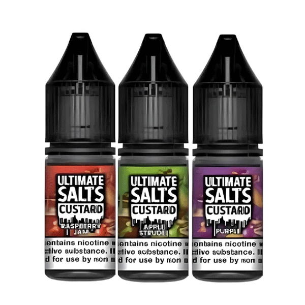 Ultimate Salts Custard Nic Salt E Liquid 10ml Box of 10