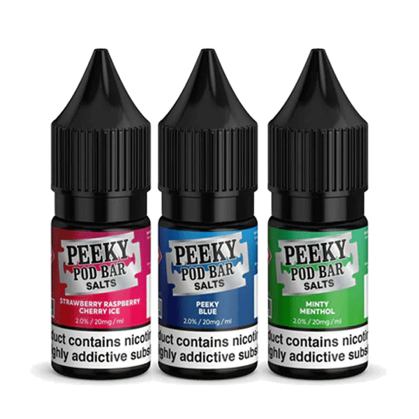 Peeky Blenders Pod Bar Nic Salt E Liquid 10ml Box of 10