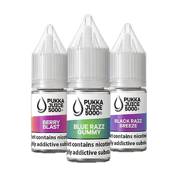 Pukka Juice 5000 Nic Salts E-Liquids 10ml Box of 10