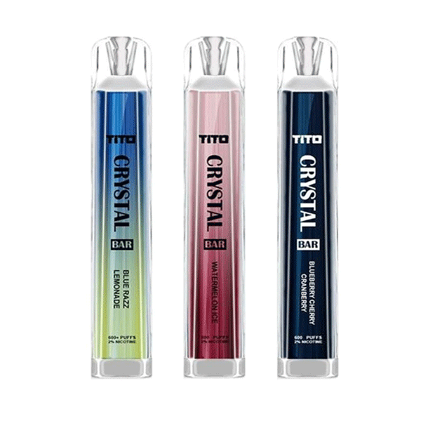 Tito Crystal Bar 600 Disposable Vape Pod Box of 10