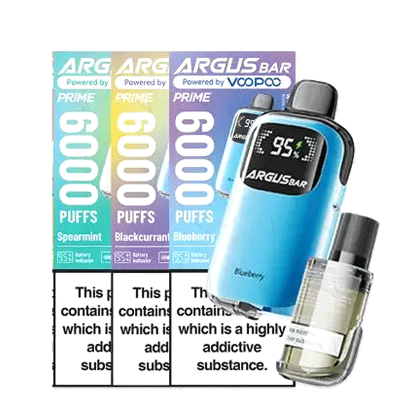 Voopoo Argus Bar 6000 Prime Disposable Vape Box of 5