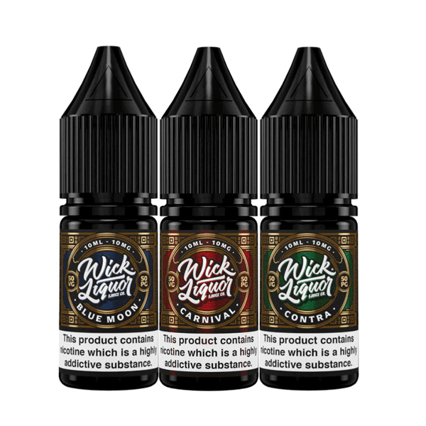 Wick Liquor Nic Salts E-liquids 10ml Box of 10