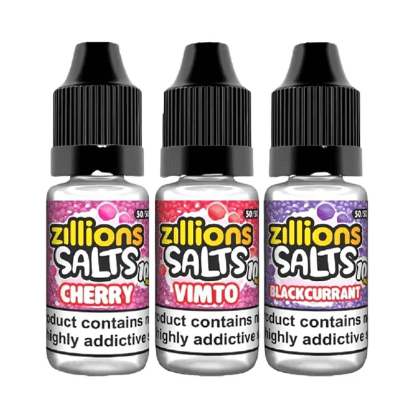 Zillion Salts Nic Salt E Liquid 10ml Box of 5