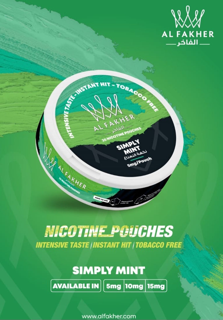 Al Fakher Nicotine Pouches - Pack of 5 - #Simbavapeswholesale#