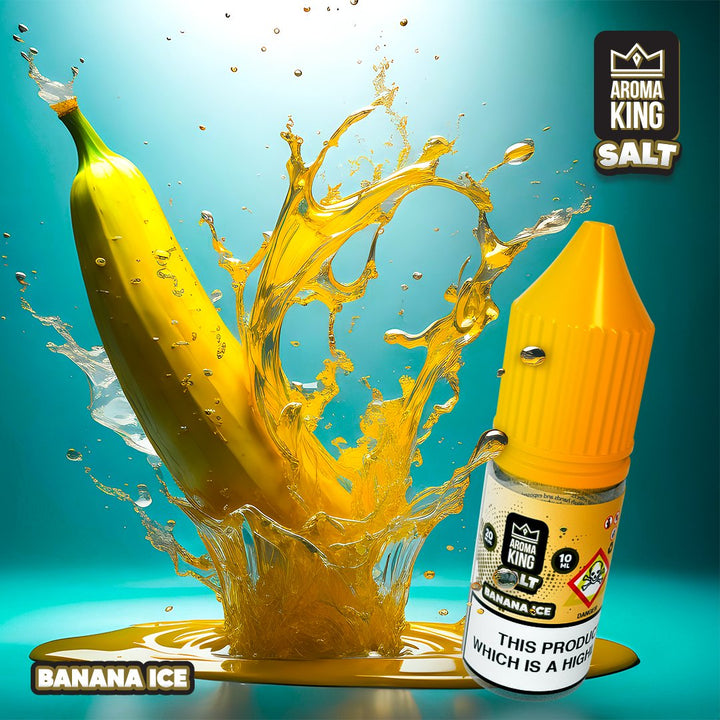 Aroma King Nic Salts 10ml E-liquids - Box of 10-Banana Ice-vapeukwholesale