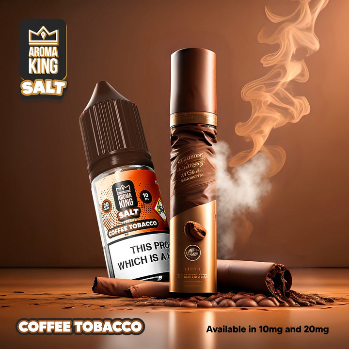 Aroma King Nic Salts 10ml E-liquids - Box of 10-Coffee Tobacco-vapeukwholesale