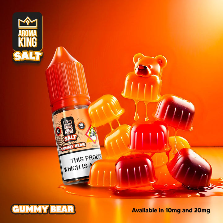 Aroma King Nic Salts 10ml E-liquids - Box of 10-Gummy Bear-vapeukwholesale