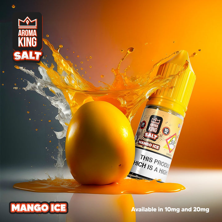 Aroma King Nic Salts 10ml E-liquids - Box of 10-Mango Ice-vapeukwholesale