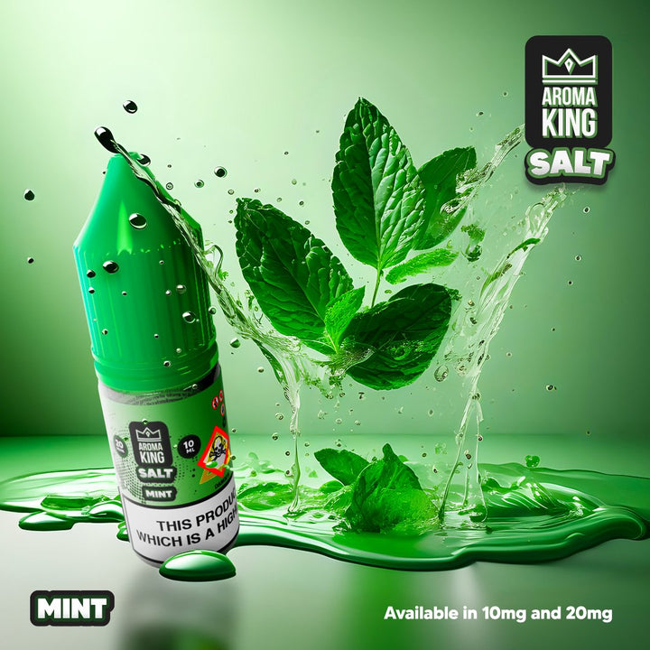 Aroma King Nic Salts 10ml E-liquids - Box of 10-Mint-vapeukwholesale