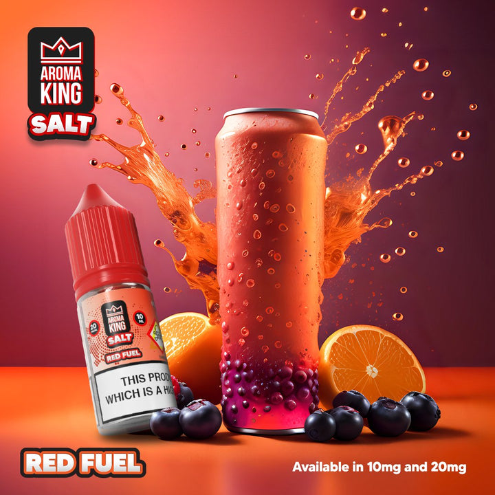 Aroma King Nic Salts 10ml E-liquids - Box of 10-Red Fuel-vapeukwholesale