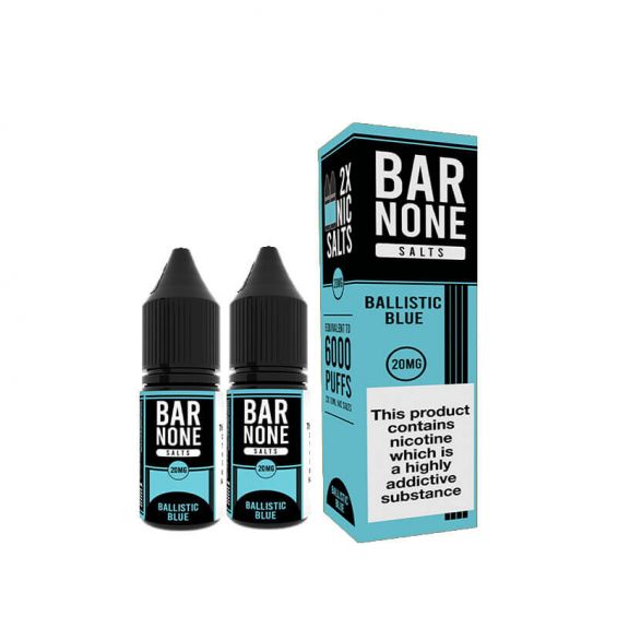 Bar None Nic Salt 10ml E-Liquid - Box of 10-Ballistic Blue-vapeukwholesale