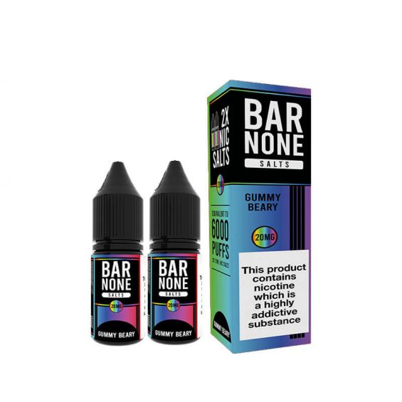 Bar None Nic Salt 10ml E-Liquid - Box of 10-Gummy Bear-vapeukwholesale