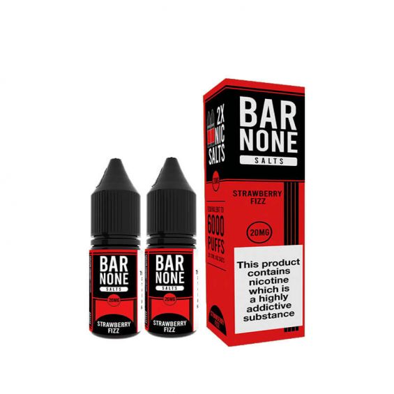 Bar None Nic Salt 10ml E-Liquid - Box of 10-Strawberry Fizz-vapeukwholesale