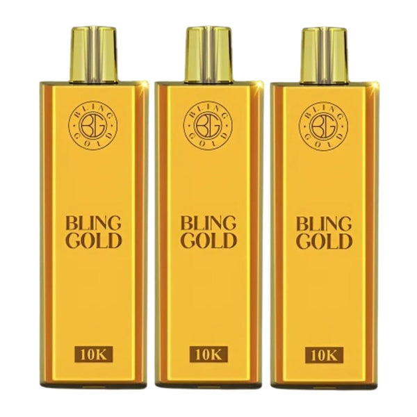 Bling Gold 10000 Disposable Vape Pod - Box of 10