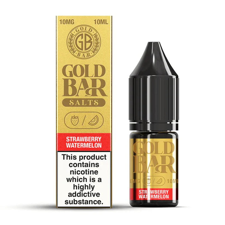 Gold Bar Nic Salts 10ml E-liquids (Box of 10) - Mcr Vape Distro