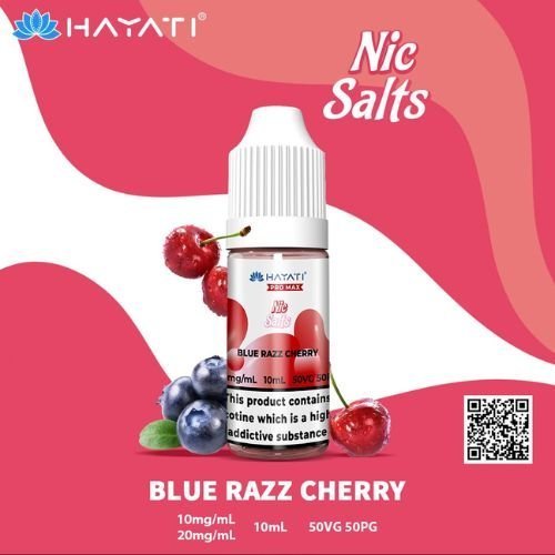 Hayati Pro Max Nic Salt 10ml Box of 10-Blue Razz Cherry-vapeukwholesale
