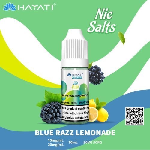 Hayati Pro Max Nic Salt 10ml Box of 10-Blue Razz Lemonade-vapeukwholesale