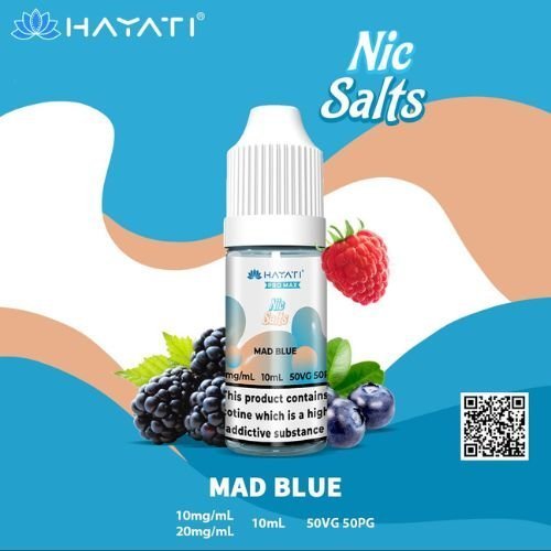 Hayati Pro Max Nic Salt 10ml Box of 10-Mad Blue-vapeukwholesale