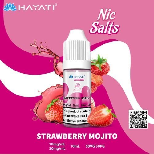 Hayati Pro Max Nic Salt 10ml Box of 10-Strawberry Mojito-vapeukwholesale
