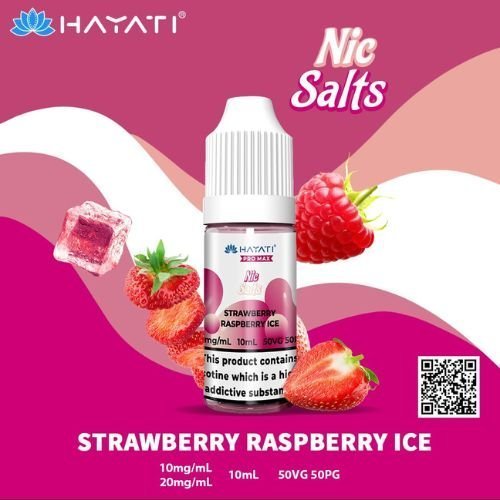 Hayati Pro Max Nic Salt 10ml Box of 10-Strawberry Raspberry Ice-vapeukwholesale