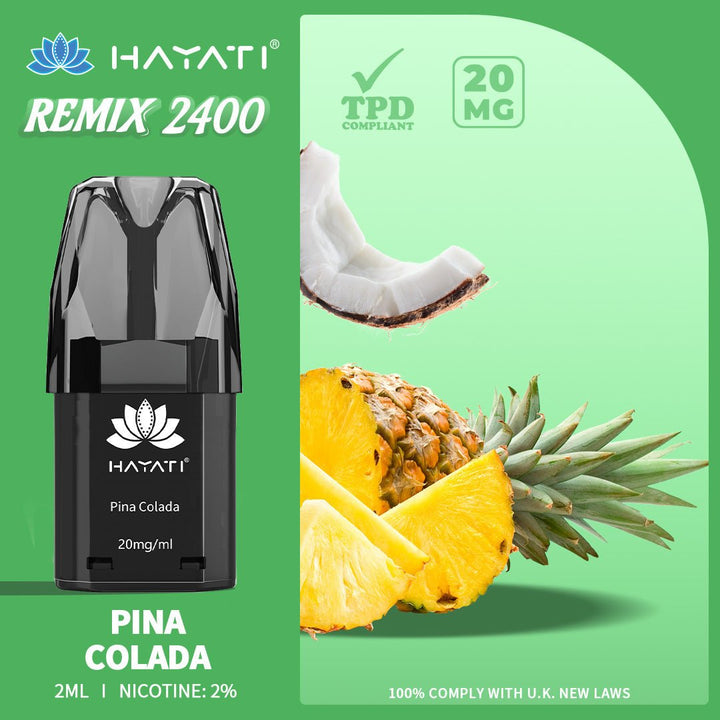 Hayati Remix 2400 Puffs Replacement Pods - #Simbavapeswholesale#