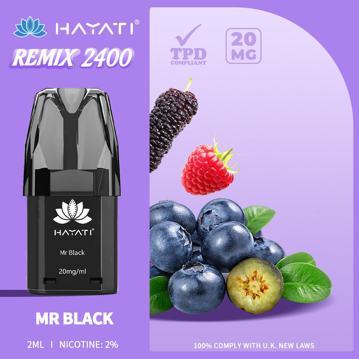 Hayati Remix 2400 Puffs Replacement Pods - #Simbavapeswholesale#