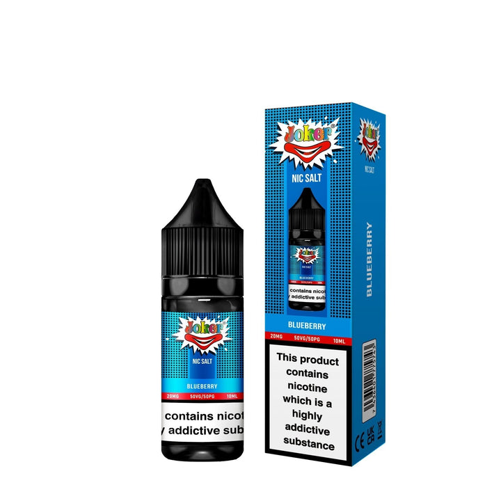 Joker Nic Salt 10ml E-liquids - Box of 10-Blueberry-vapeukwholesale