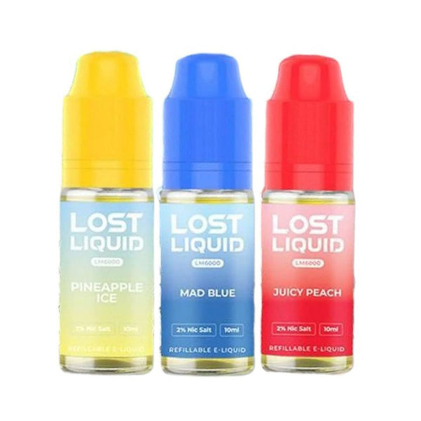 Lost Liquid Nic Salt 10ml E-liquids (Box of 10)-Blue Razz Cherry-vapeukwholesale