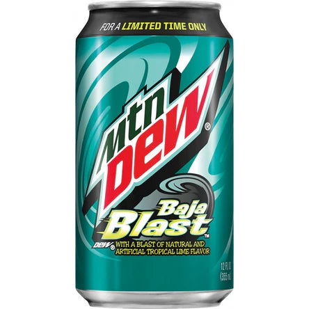 Mtn Dew Baja Blast 355ml 12oz (Pack Of 12)