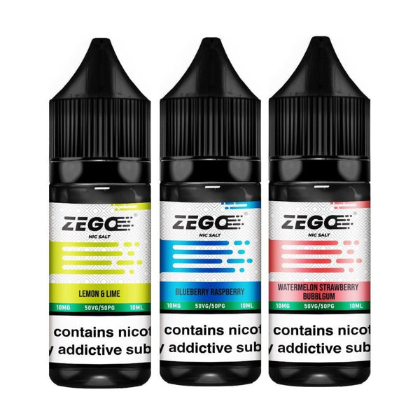 Zego Nic Salt 10ml E-Liquid - Box of 10-Lemon & Lime-vapeukwholesale