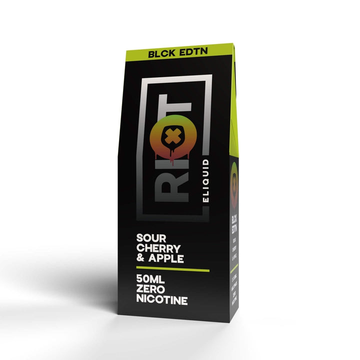 2X RIOT SQUAD BLCK EDTN - SOUR CHERRY & APPLE - SHORTFILL 50ML - Mcr Vape Distro