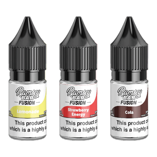 Ramsey Bar Fusion Salt 10ml E Liquid – Nic Salts Pack of 10 – Vape ...