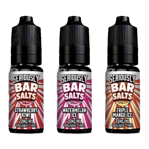 Seriously Bar Salt Salt 10ml E Liquid – Nic Salts Pack of 10