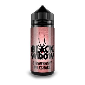 Black Widow Strawberry Milkshake E-Liquid -100ml - Mcr Vape Distro