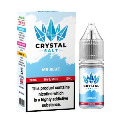 Crystal Nic Salts - 10ml E-liquids - Box of 5 - Mcr Vape Distro