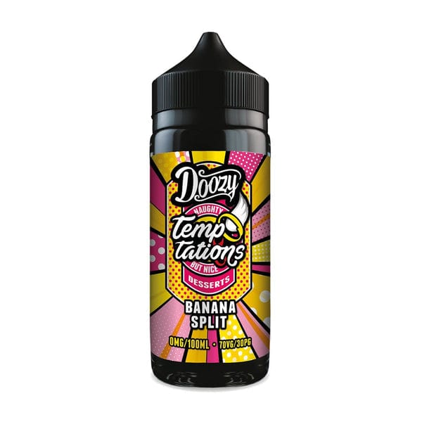 Doozy Temptations - Banana Split - 100ml E-liquids - Mcr Vape Distro