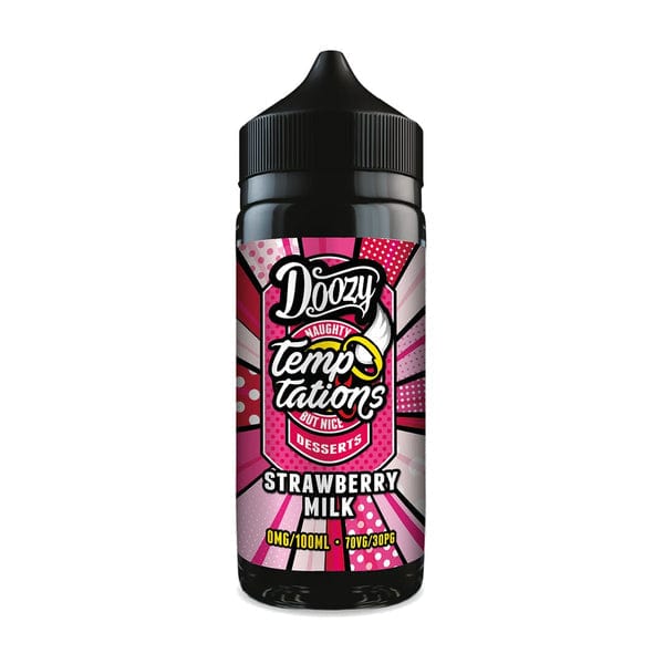 Doozy Temptations - Strawberry Milk - 100ml E-liquids - Mcr Vape Distro