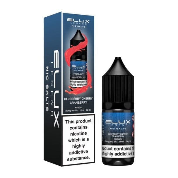 Elux Legend Nic Salts - 10ml E-liquids - Box of 10 - Mcr Vape Distro