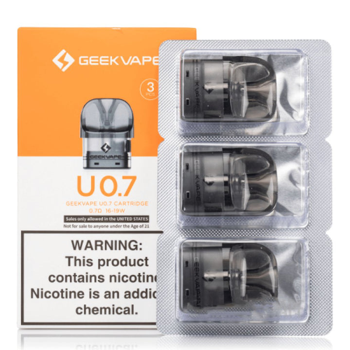 Geekvape U Replacement Pods - 3pack - Mcr Vape Distro