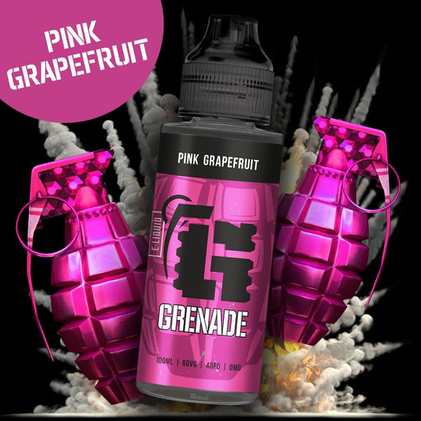 Grenade Pink Grapefruit E-Liquid-100ml - Mcr Vape Distro