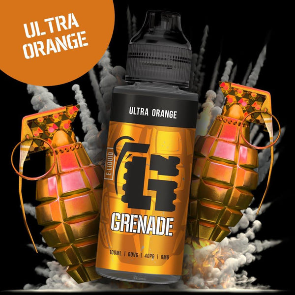 Grenade Ultra Orange E-Liquid-100ml - Mcr Vape Distro